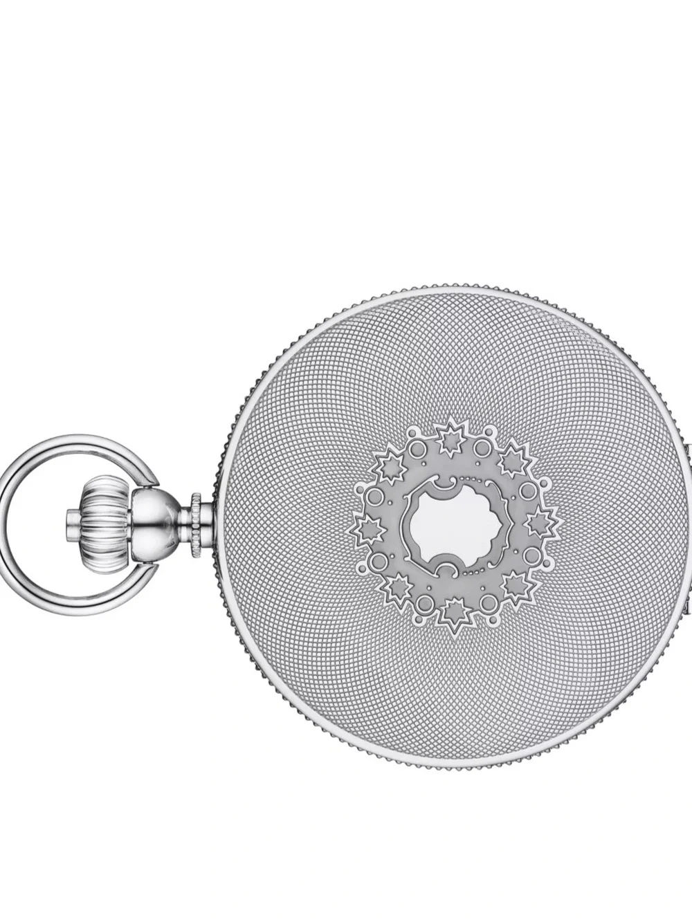 Tissot Polished Silver Pocket Watch with Chain